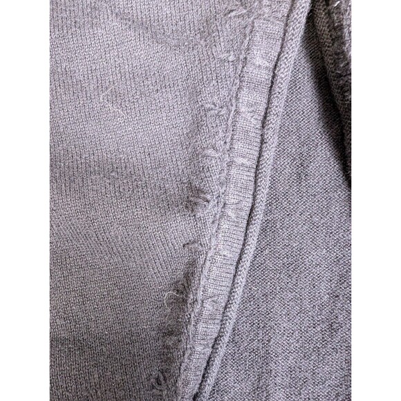 J. Jill Cardigan Womens 100% Cotton One Button Sweater Sz L Black Thread Detail - Picture 9 of 11